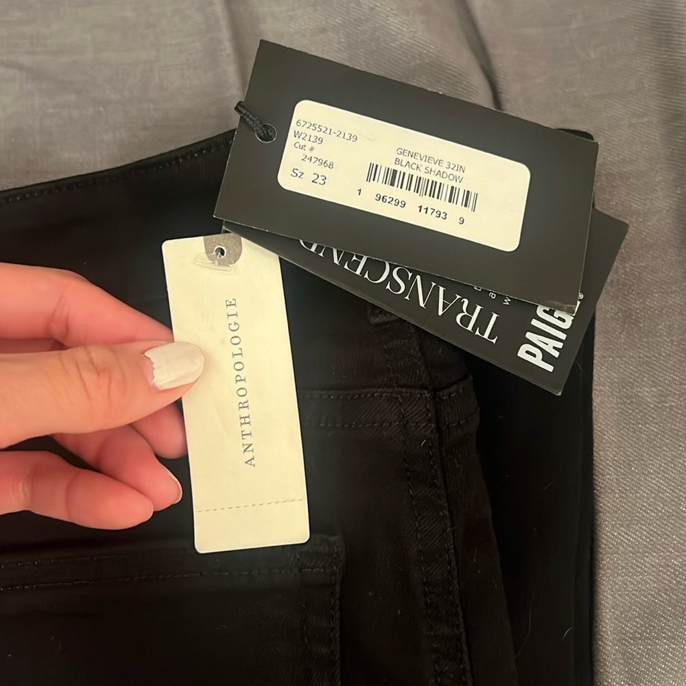 Paige brand new black bell bottom jeans